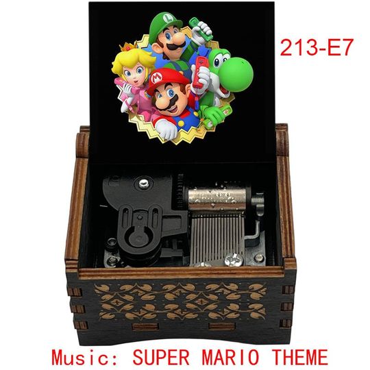 Super Mario Music Box: Nostalgic 18-Note Wood Gift