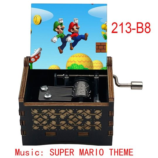 Super Mario Music Box: Nostalgic 18-Note Wood Gift