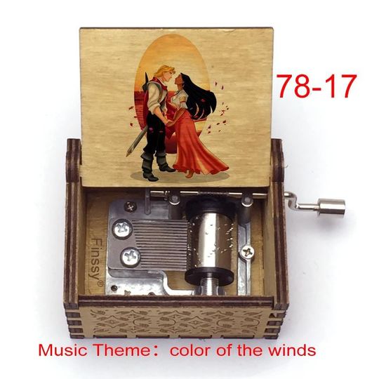 Pocahontas Music Box: Color of the Wind, Birch Wood