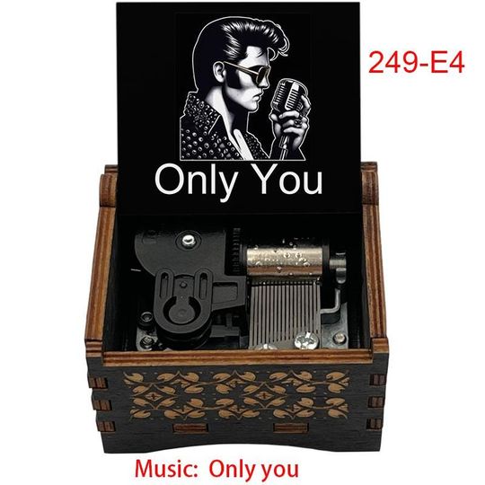 Elvis Presley Music Box - "Only You" Song - Birch Wood