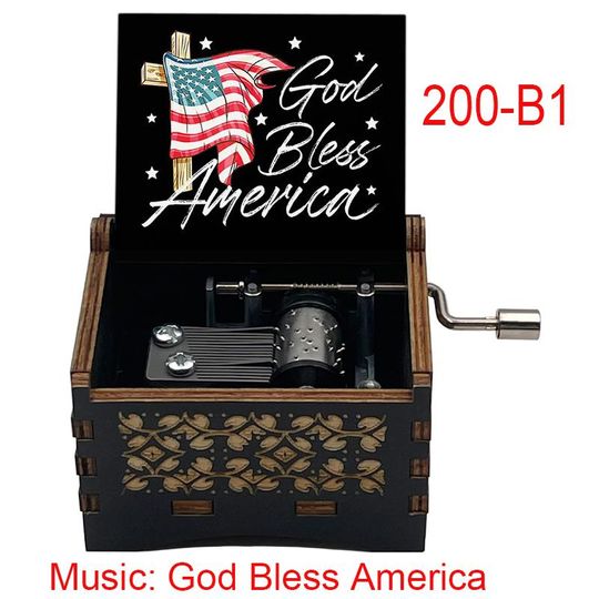 God Bless America Music Box: Vintage Patriotic Gift