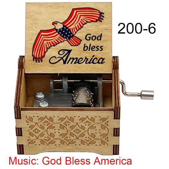 God Bless America Music Box: Vintage Patriotic Gift