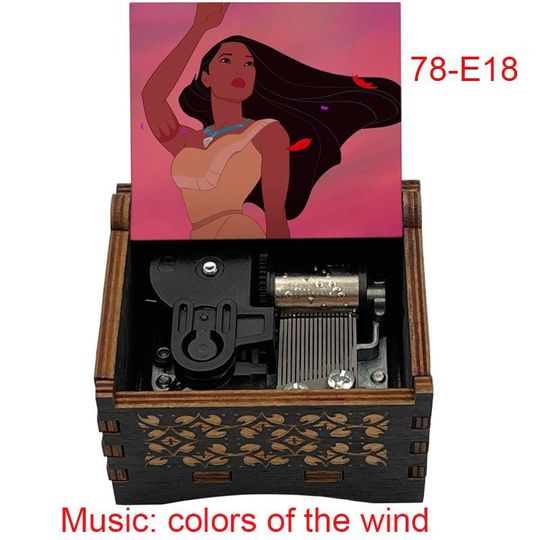 Pocahontas Music Box: Color of the Wind, Birch Wood