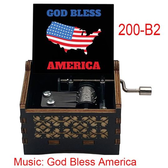 God Bless America Music Box: Vintage Patriotic Gift
