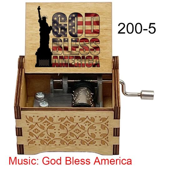 God Bless America Music Box: Vintage Patriotic Gift