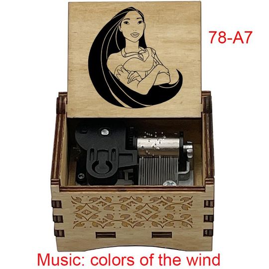 Pocahontas Music Box: Color of the Wind, Birch Wood