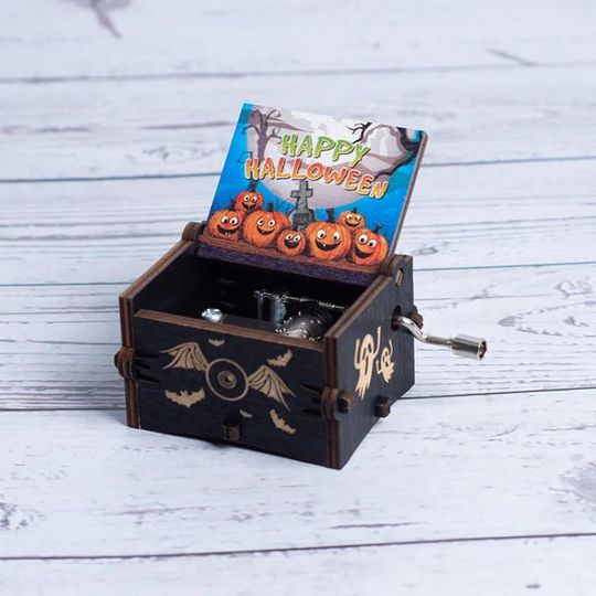 Nightmare Before Christmas Music Box: Halloween Decor, Silent Night