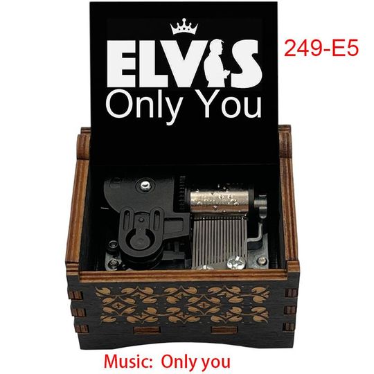 Elvis Presley Music Box - "Only You" Song - Birch Wood