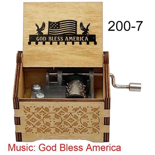 God Bless America Music Box: Vintage Patriotic Gift