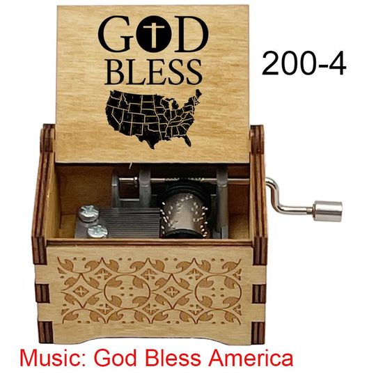 God Bless America Music Box: Vintage Patriotic Gift