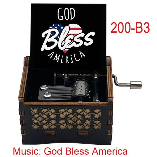 God Bless America Music Box: Vintage Patriotic Gift