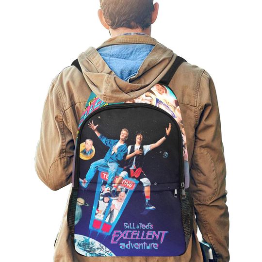 Bill & Ted's Excellent Adventure Movie Art Backpack - Retro 80s Comedy