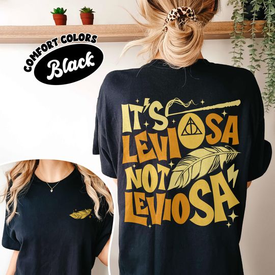Hp Wizard Spell Comfort Colors Shirt, Leviosa Wizard School Fandom T Shirt
