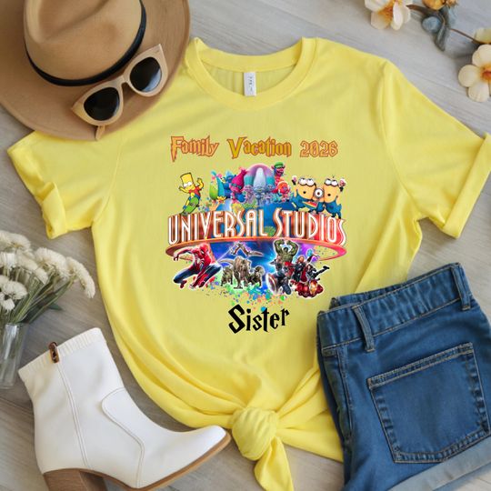 Custom Family Universal Studios Trip Shirt, Matching Vacation Tee