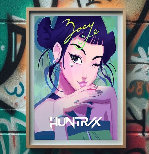 K-POP Demon Hunters Premium Matte Vertical Poster - HUNTRIX Zoey, Rumi, Mira Collectible Art