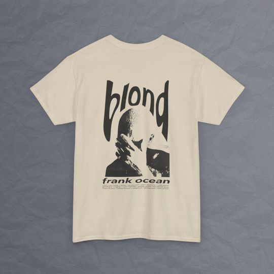 Frank Ocean Blond  Black Design Double Sided T Shirt