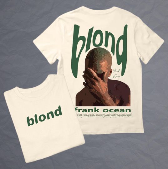 Frank Ocean Blond  Cream Design Double Sided T Shirt