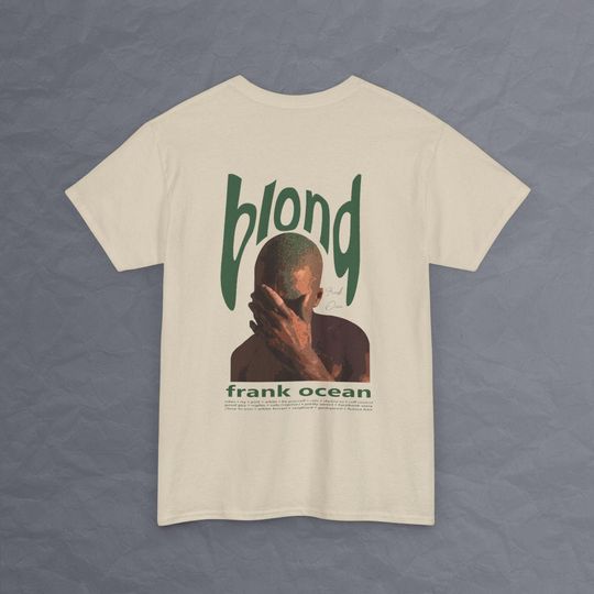Frank Ocean Blond  Cream Design Double Sided T Shirt