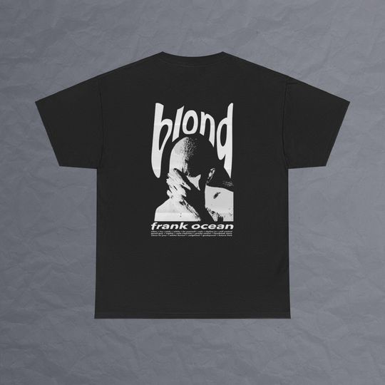 Frank Ocean Blond  White Design Double Sided T Shirt