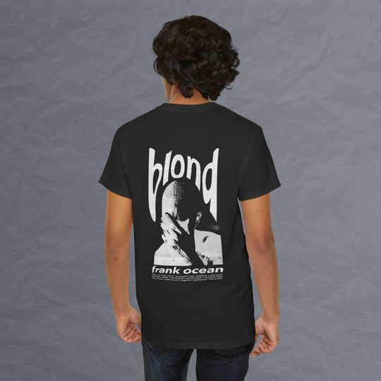 Frank Ocean Blond  White Design Double Sided T Shirt