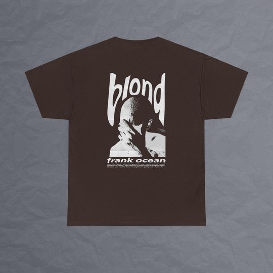 Frank Ocean Blond  White Design Double Sided T Shirt