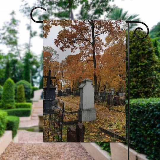 Halloween Yard Flag | Spooky Outdoor Garden Decoration