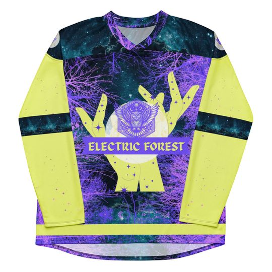 Electric Forest Lightweight Hockey Jersey Custom Name and Number