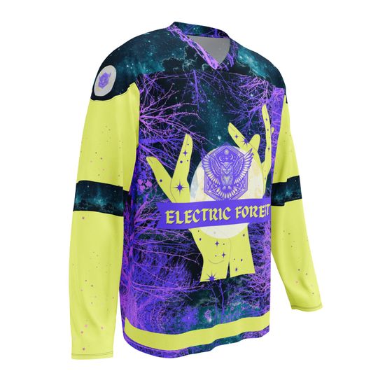 Electric Forest Lightweight Hockey Jersey Custom Name and Number