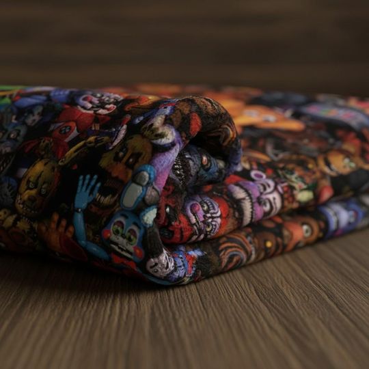 Five Nights at Freddys Blanket, FNAF Fleece Blanket, Gamer Gift