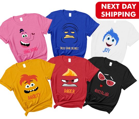 Custom Faces Inside Out Shirt, Inside Out 2, Inside Out Group Matching Disney Trip