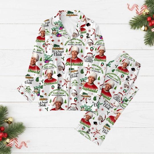 Griswold Christmas Pajamas Set, National Lampoon's Christmas Vacation Gift, You Serious Clark Shirt, Xmas Tree Farm Tee, Christmas Gift