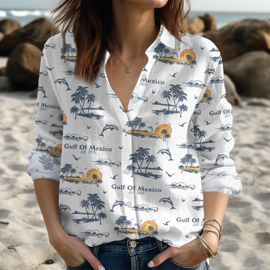 Gulf Of Mexico Women's Blouse, Mother's Day Gift