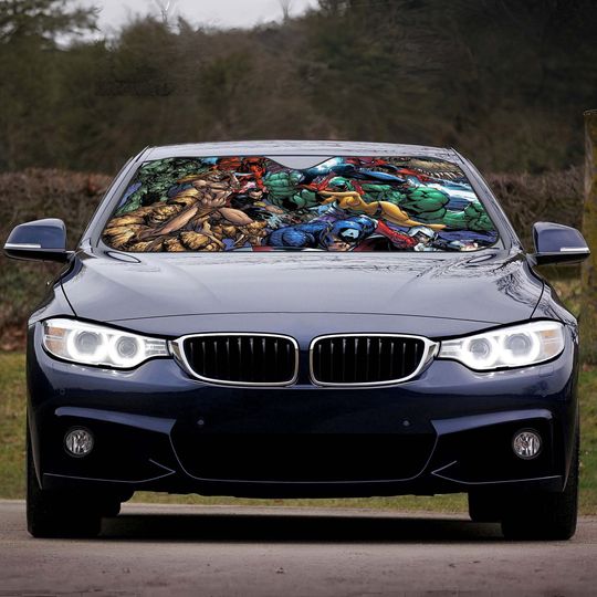 Daredevil Windshield Sun Visor, Windshield Visor, Car Glass Sun Visor, Gifts, Car Decoration, Accessories