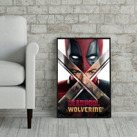 Deadpool & Wolverine 2024 Movie Poster, Wall Decor