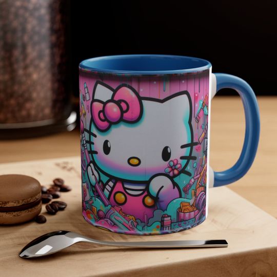 Graffiti Hello Kitty Accent Coffee Mug