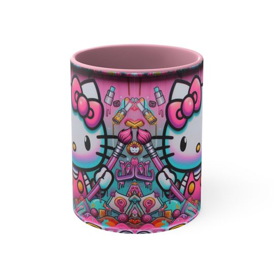 Graffiti Hello Kitty Accent Coffee Mug