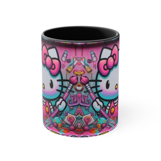 Graffiti Hello Kitty Accent Coffee Mug