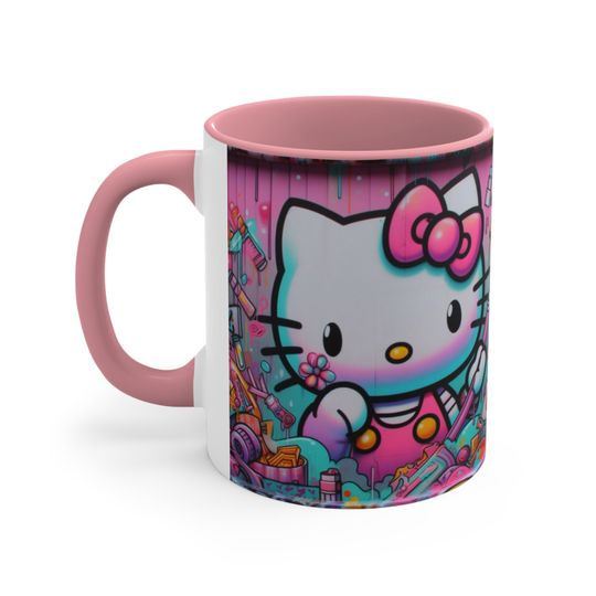 Graffiti Hello Kitty Accent Coffee Mug