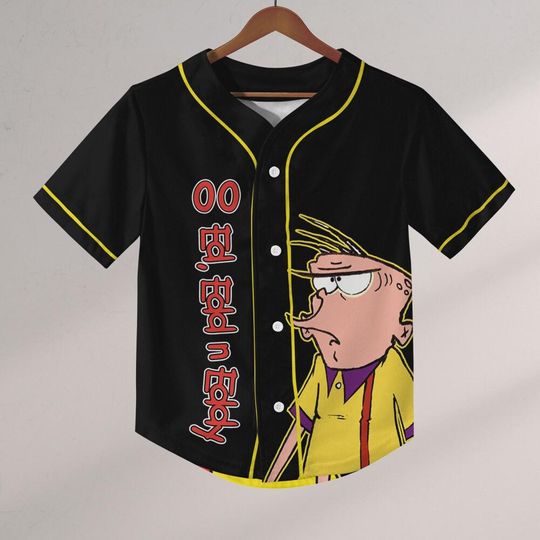 Personalize Cartoon Eddy Insidious Jersey Baseball, Gift for kid Fans, Ed - Edd - Eddy Jersey, Family Jersey