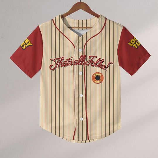 Personalize Looney Tunes That All Folks Baseball, Baseball Team Outfit, Gift for Space Jamz Fans, Tune Squad Jersey, Family Jersey