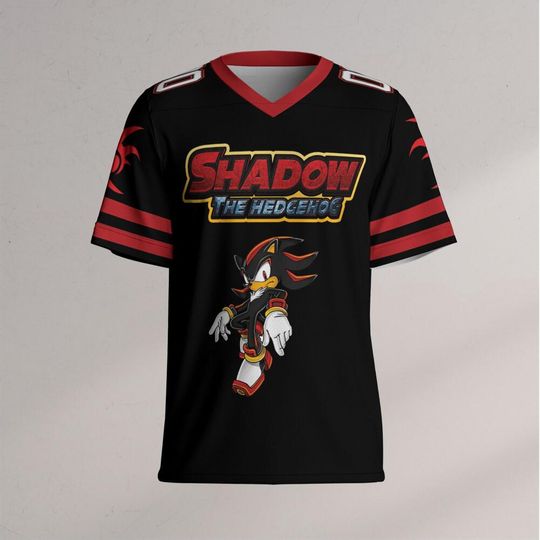 Personalize Shadow The Hedgehog, Custom Baseball, Sonic the Hedgehog Sports Jersey, Gamer Gift Outfit