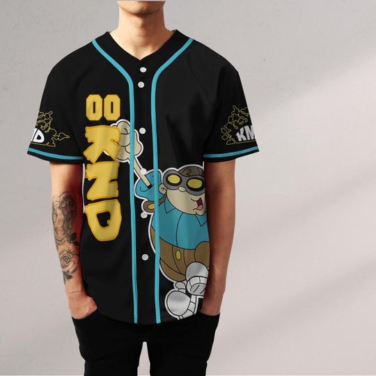 Personalize Kids Next Door Hoagie Gilligan Black, Gift for kid Fans, kids next door Jersey, Family Jersey