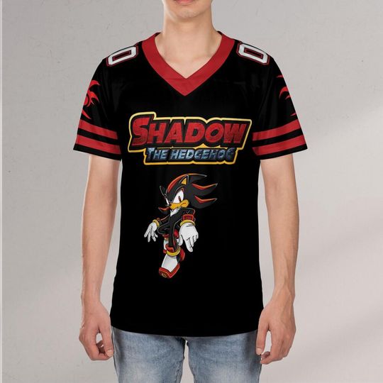 Personalize Shadow The Hedgehog, Custom Baseball, Sonic the Hedgehog Sports Jersey, Gamer Gift Outfit