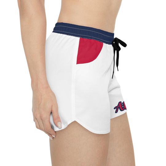 Red, white and blue Women's Shorts, Atlanta baseball themed shorts, cute baseball shorts, Women's shorts, baseball game shorts,  gift