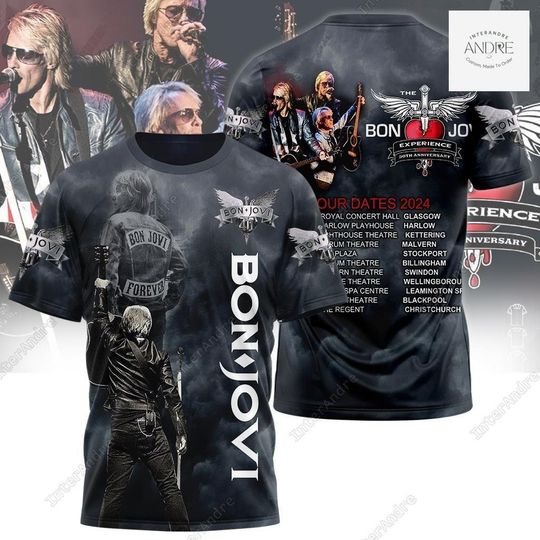 Bon Jovi 2024 Tour , Bon Jovi Concert 2024 Shirt, Bon Jovi Merch, Bon Jovi Lover Gift