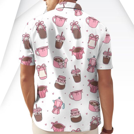 Pink Chocolate Cup Women's Short Sleeve Blouse