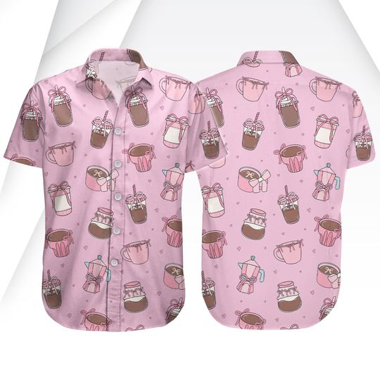 Pink Chocolate Cup Women's Short Sleeve Blouse