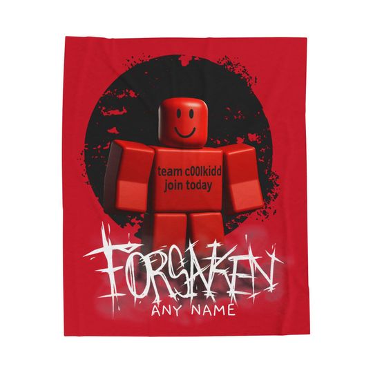 Roblox Personalized Fleece Blanket for Kids, Cozy Playroom Gift