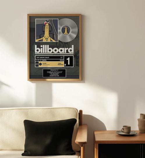 Smiling Friends DJ SPIT Platinum Record Poster