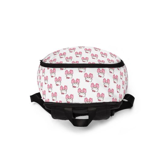HELLO KITTY Unisex Fabric Backpack